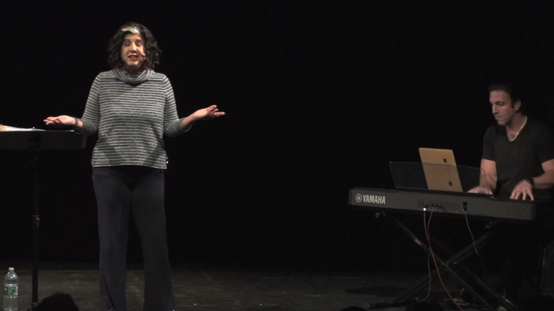 Robin Colucci performing Intact with live keyboard accompaniment